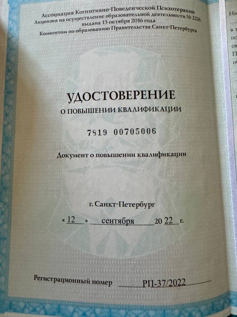 Кириллова Евгения Александровна - документ №10